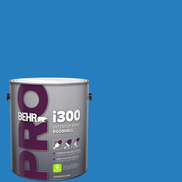 BEHR PRO 1 gal. #P510-6 Brilliant Blue Eggshell Interior Paint