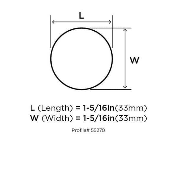 Oil Rubbed Bronze Round Cabinet Knob with Mounting Hardware