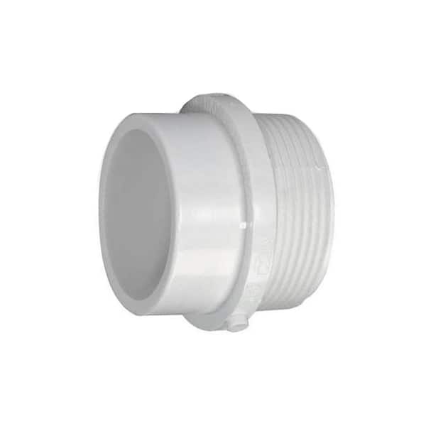 VPC 1-1/2 in. PVC DWV SPG x Slip-Joint Trap Adapter without Plastic Nut