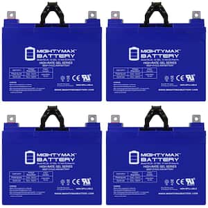 12V 35AH GEL NB Replacement Battery Compatible with Interstate UPS Backup DCM0035L - 4 Pack