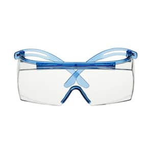 3M SecureFit Blue Anti-Fog Eyewear with Scotchgard Protector, Clear ...