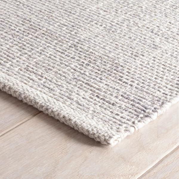 Marled Handwoven Cotton Grey 5 ft. x 8 ft. Indoor Area Rug