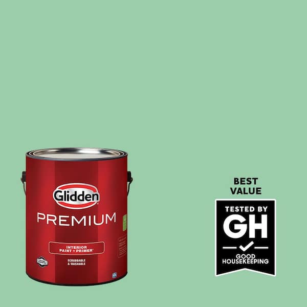 Glidden Premium 1 gal. PPG1226-4 Heath Green Semi-Gloss Interior Latex Paint