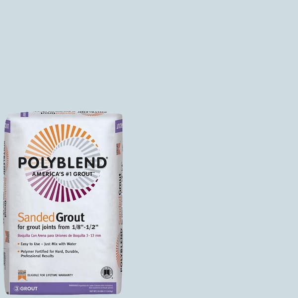 Custom Building Products Polyblend #547 Ice Blue 25 lb. Sanded Grout