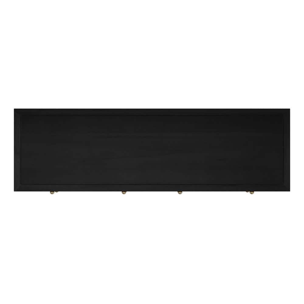 Antique Coffee 6-Drawer Wide Dresser with Ball Bearing Slides
