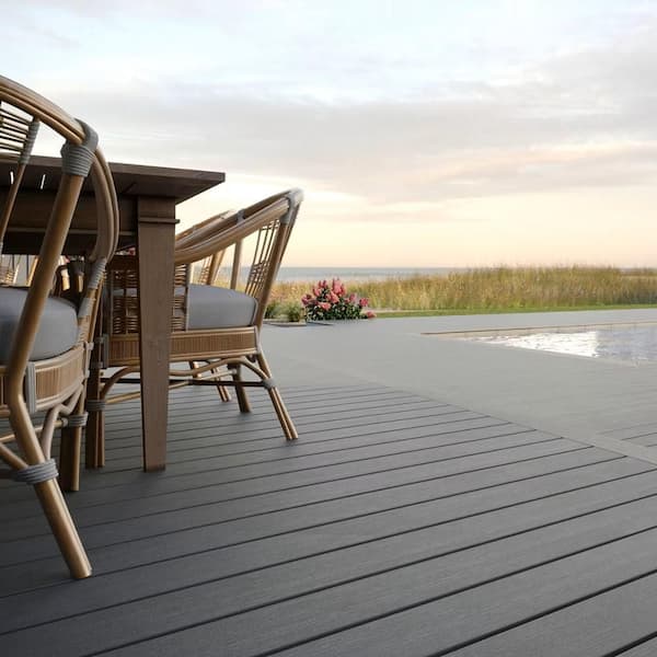 Trex Transcend Lineage 1 in. x 6 in. x 16 ft. Island Mist Grooved