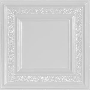 County Cork 2 ft. x 2 ft. Tin Ceiling Tiles Lay-in White (48 sq. ft./case)