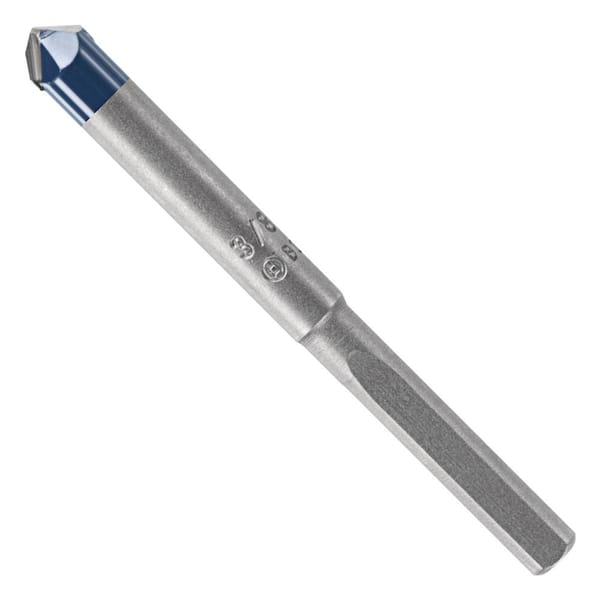 Bosch 3/8 in. Carbide Tipped Drill Bit for Drilling Natural Stone, Granite, Slate, Ceramic and Glass Tiles