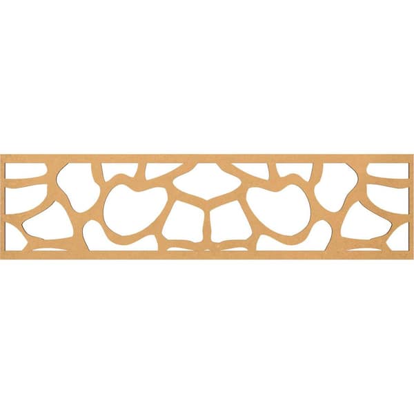 Ekena Millwork Rochester Fretwork 0.25 in. D x 47 in. W x 12 in. L MDF Wood Panel Moulding