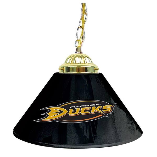 Trademark NHL Anaheim Ducks 14 in. Single Shade Stainless Steel Hanging Lamp
