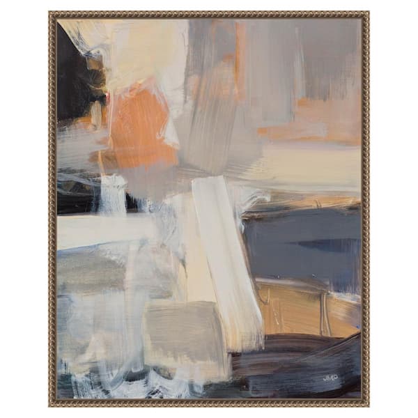 Amanti Art "Beale Street Abstract I" by Julia Purinton 1-Piece Floater Frame Giclee Abstract Canvas Art Print 28 in. x 23 in.