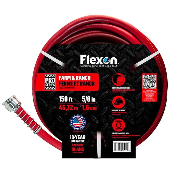 5/8 in. Dia x 150 ft. Heavy Duty Farm and Ranch Water Hose