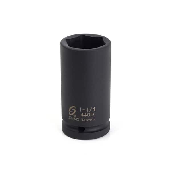 SUNEX TOOLS 3/4" Drive Deep 6 Point Impact Socket 1-1/4"
