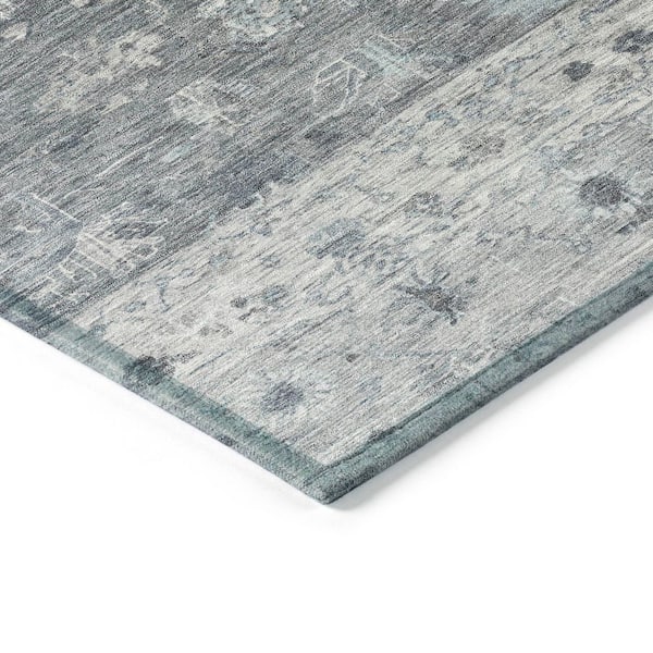 Chantille Machine Washable Indoor/Outdoor Abstract ACN2323 Gray 8 ft. x 10 ft. Area Rug