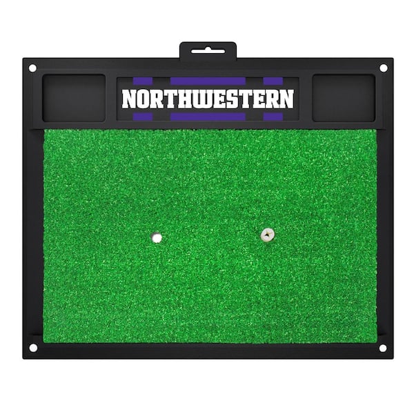 FANMATS Northwestern University Golf Hitting Mat 20 in. x 17 in.