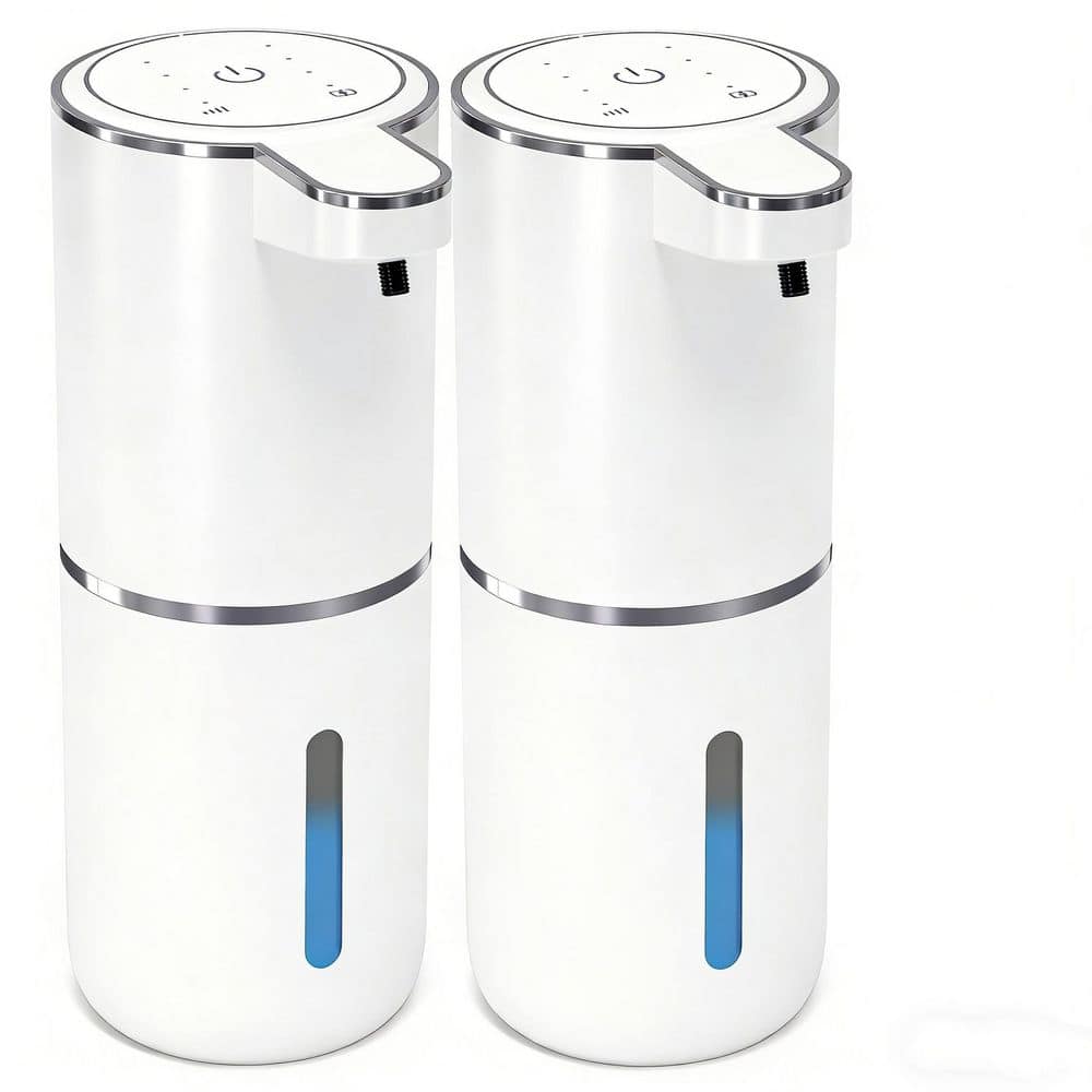 2 Pack Automatic Soap Dispenser, 12.8 oz. USB 4levels Adjustable Dispenser Electric Wall Mounted Smart, White price history on PriceWatchPro