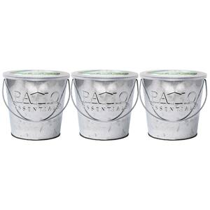 17 oz. Citronella Candle Galvanized Bucket (3-Pack)