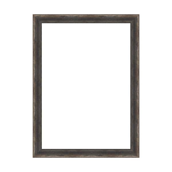 Amanti Art Mirror Makeover Bark Rustic Char Narrow 23.25 in. W x 31.25 in. H Bathroom Mirror Frame Border Kit-Fits a 22x30 Mirror