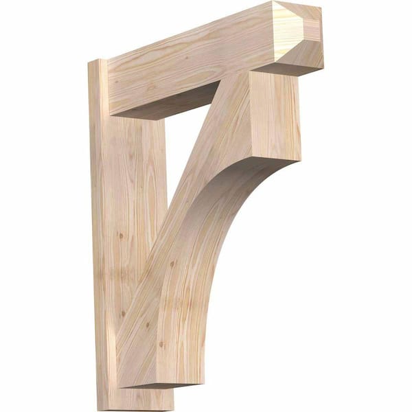 Ekena Millwork 8 in. x 34 in. x 30 in. Douglas Fir Westlake Craftsman Smooth Outlooker