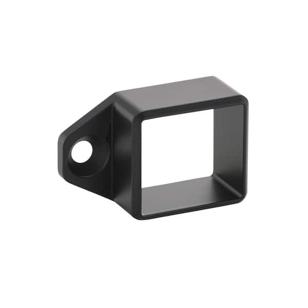 Corona Black Aluminum Side Tab Square Wall Bracket