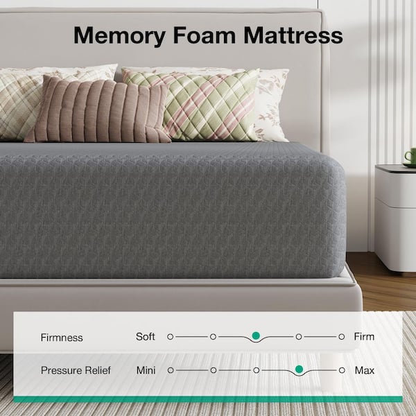 Full Medium Gel Memory Foam 10 in. Mattress Bed-in-a-Box Mattresses