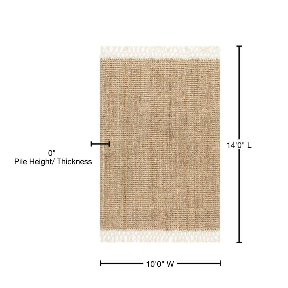 Handmade Bohemian Black Spot 10' x 14' Wool-Synthetic Rug