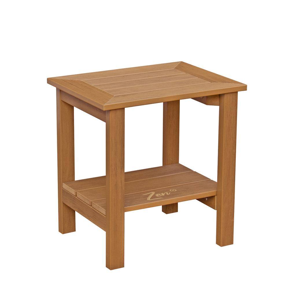 Brown HDPE Poly Lumber Waterproof Shower Bench