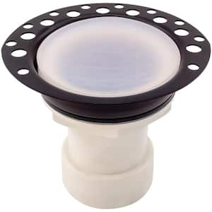 Island Drain Assembly for Freestanding Bathtub with 2 in. x 1-1/2 in. Adapter, PVC Black