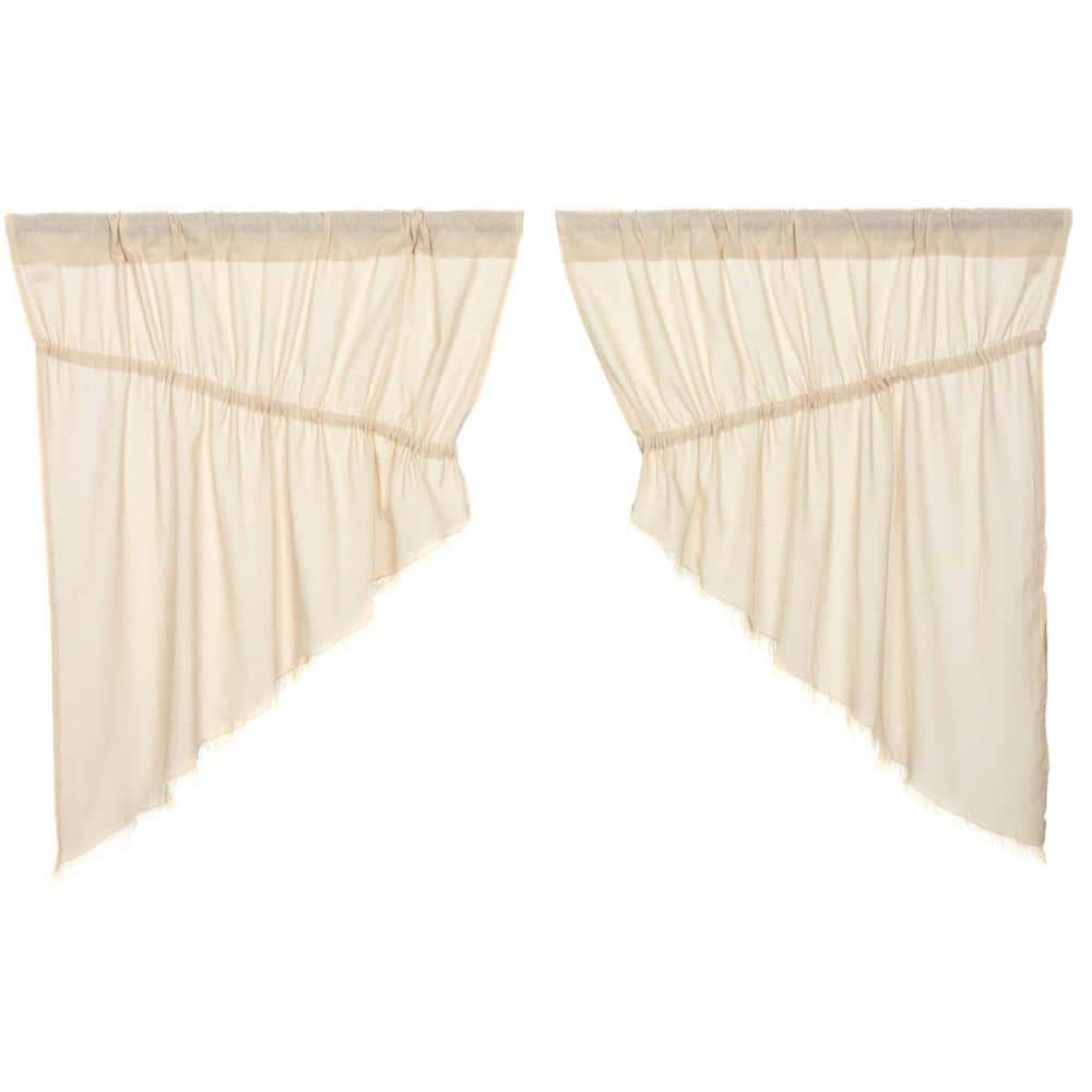 tobacco cloth prairie curtains A lightweight tobacco cloth Tobacco Cloth Fringed Prairie Swag