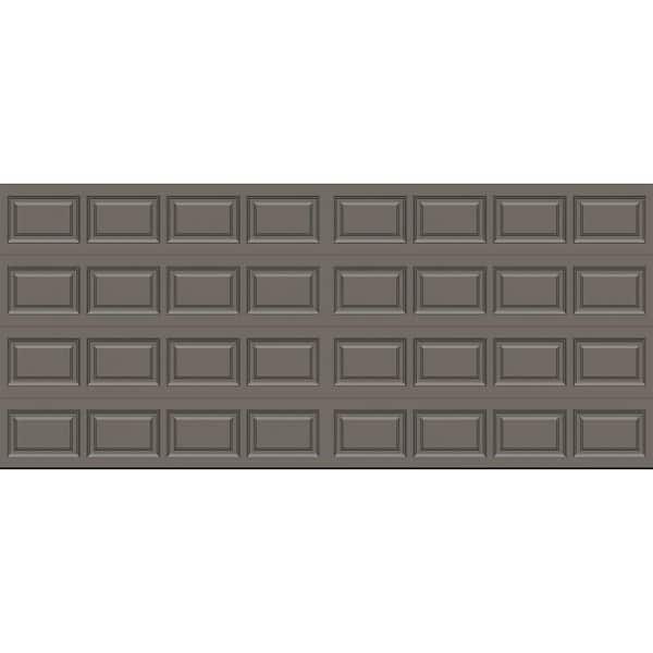 Classic Steel Short Panel 16 ft. x 7 ft. Insulated 18.4 R-Value Bronze Garage Door without windows
