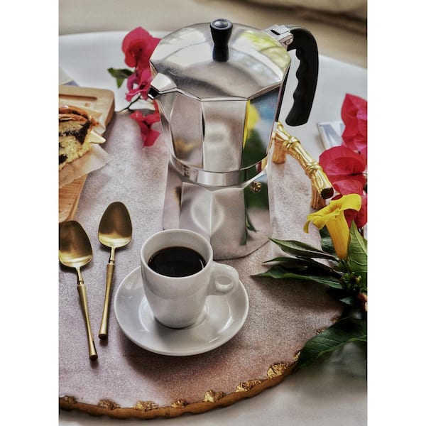IMUSA 6-Cup Aluminum Coffee Maker with Pour Spout in Silver B120-43V - The  Home Depot