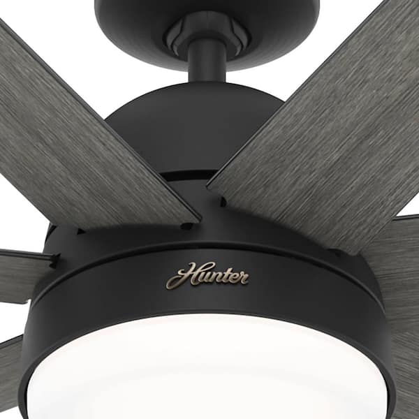 Matte Black Smart Ceiling Fan