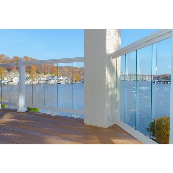 EZ Handrail 8 in. x 35 in. Tempered Glass Baluster for Commercial 42 in. Railing