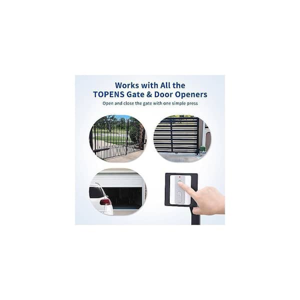 Unbranded - Single Swing Gate Opener Automatic Gate Motor Electric Driveway Gate Operator with Remote Control Kit Solar Compatible