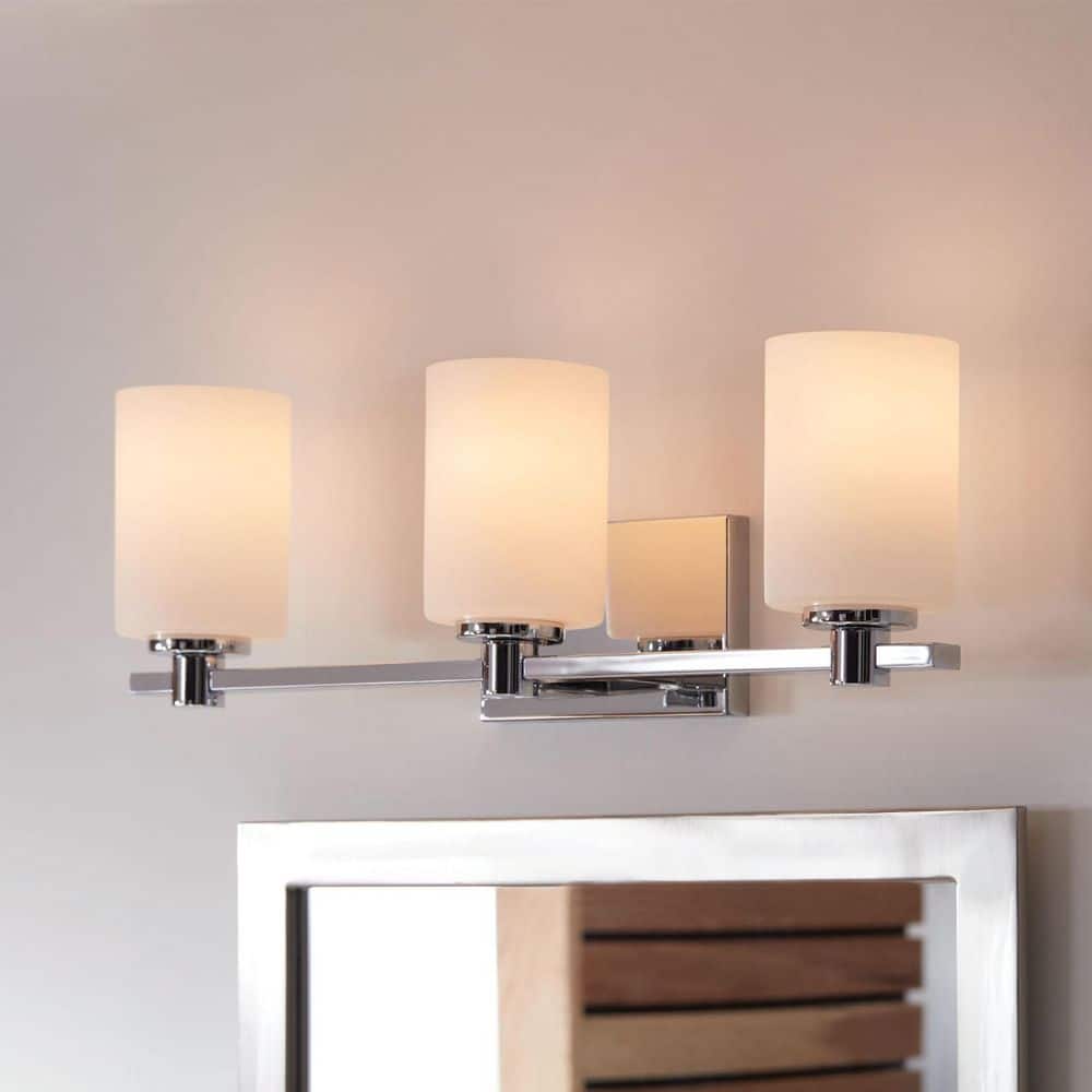 Karlie 22.5 in. 3-Light Chrome Vanity Light price history on PriceWatchPro