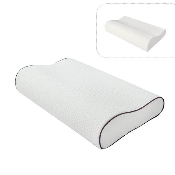 Cervical Memory Foam Pillow, 2 in 1 Contour Orthopedic Support Pillows for  Neck Pain 