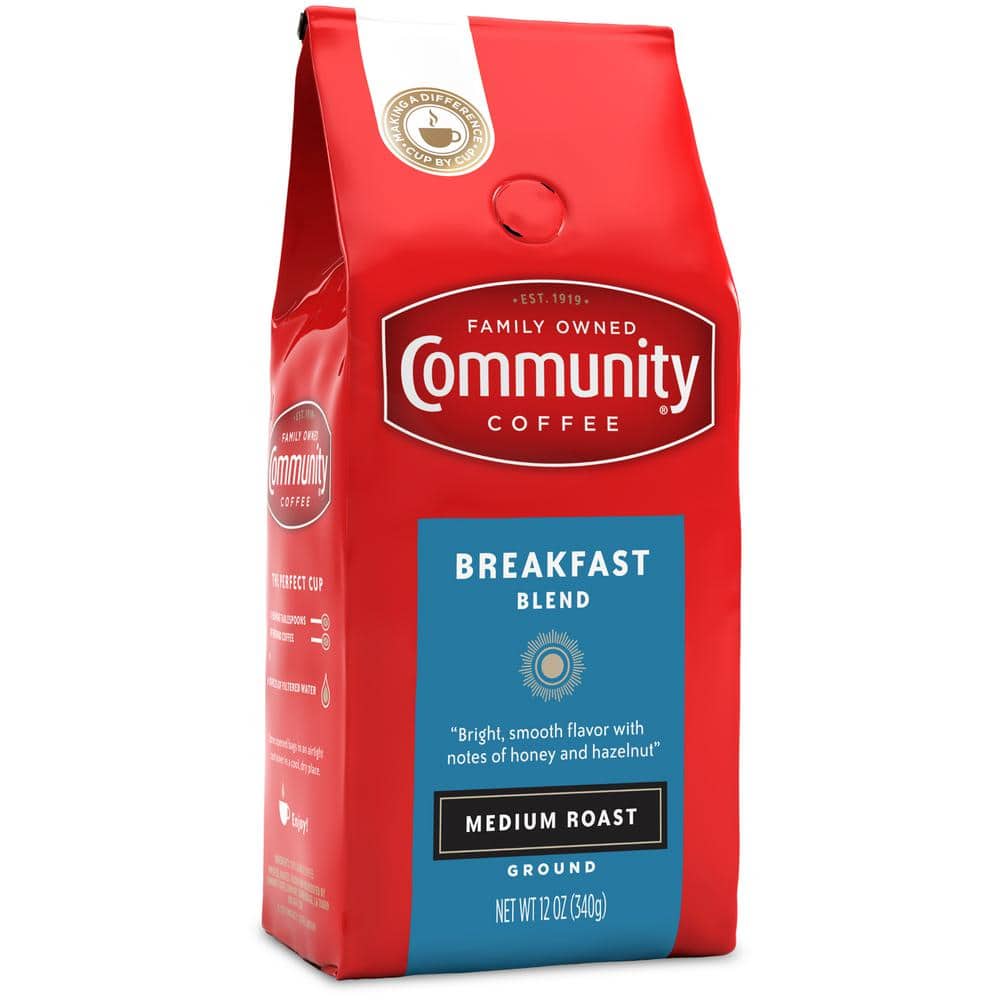 72 oz Medium Roast Breakfast Blend Ground Coffee Pack