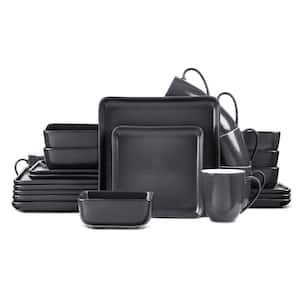 Stone Lain Amy 24-Piece Dinnerware Set Porcelain, Service For 6, Gray