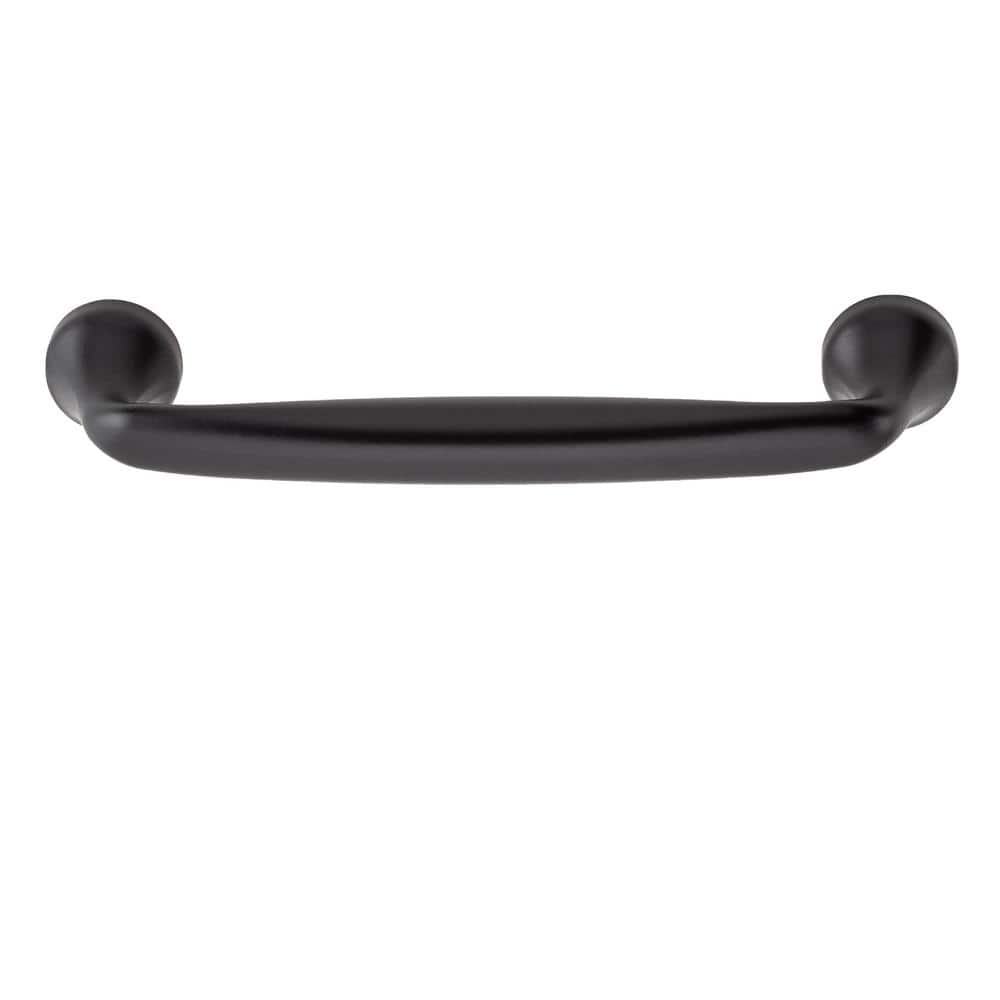 Mason Matte Black 4-1/4" Bar Drawer Pull with Mounting Hardware