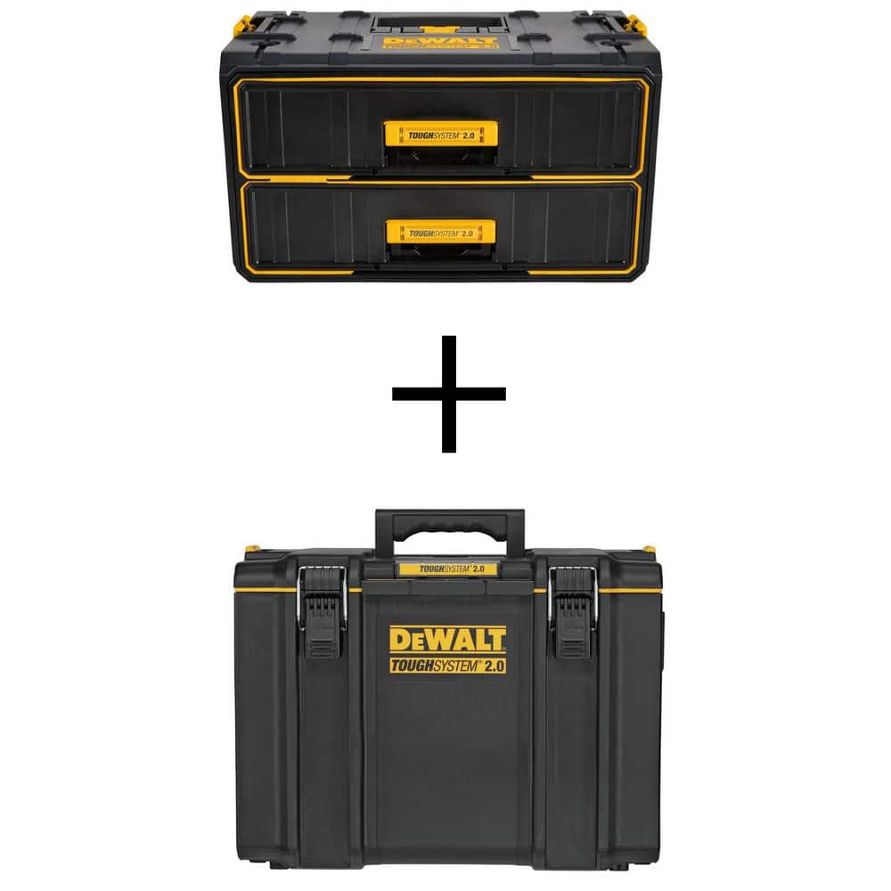 DeWalt 21.8 in. TOUGHSYSTEM 2.0 Tool Box and TOUGHSYSTEM 2.0 22 in. Extra Large Tool Box