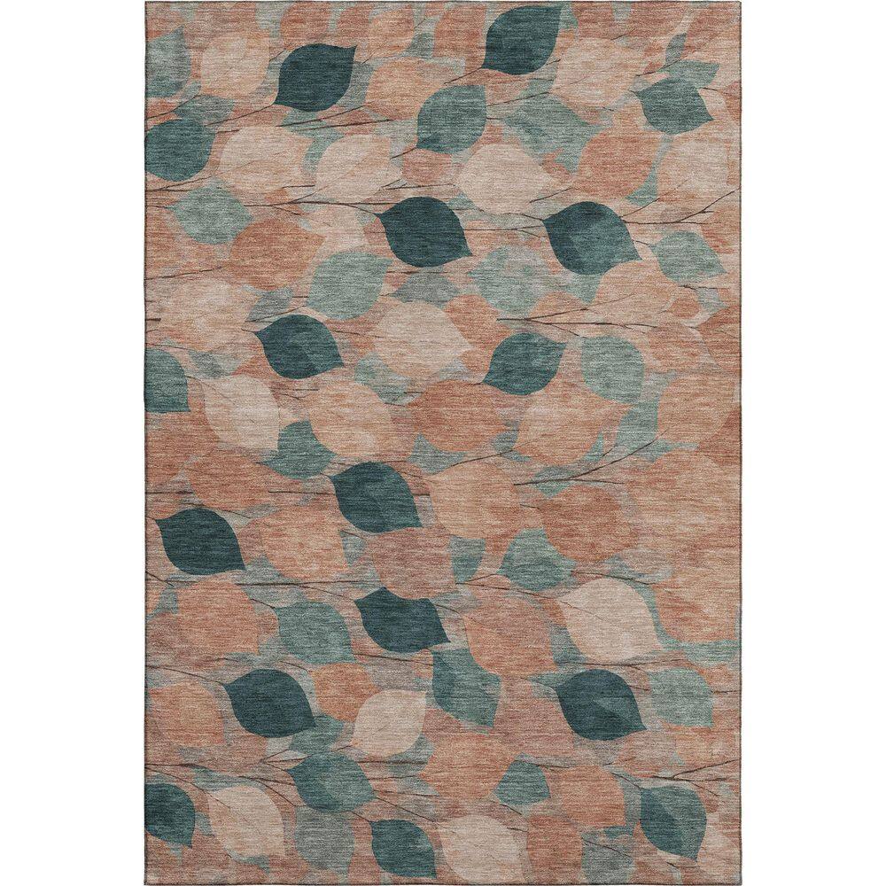 Mayfield Premium Machine Washable Abstract AMF2444 Copper 5 ft. x 7 ft. 6 in. Area Rug price history on PriceWatchPro