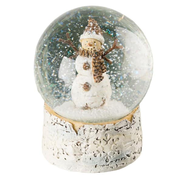 SULLIVANS 5 in.  White Snowman Christmas Waterglobe
