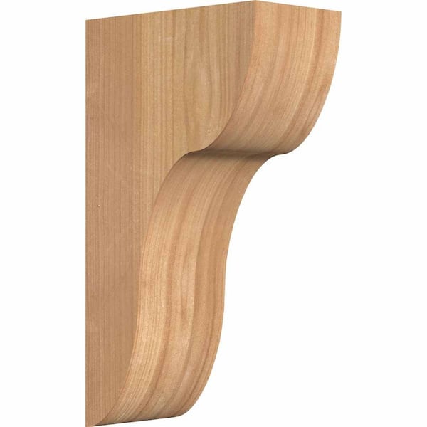 Ekena Millwork 5-1/2 in. x 10 in. x 18 in. Western Red Cedar Carmel Smooth Corbel
