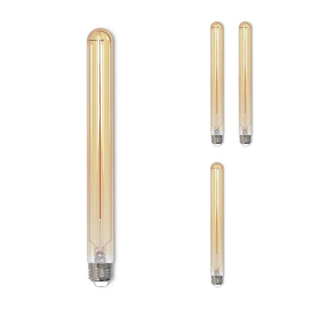 25-Watt Equivalent Amber Light T9 Long (E26) Medium Screw Base Dimmable Ant