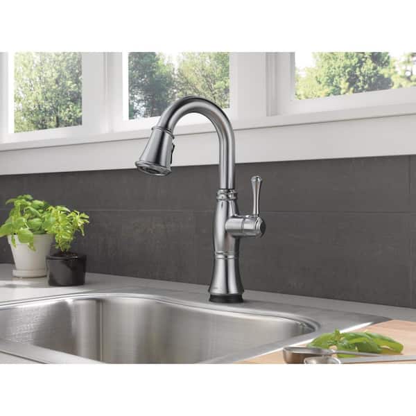 Cassidy Touch Single-Handle Bar Faucet in Lumicoat Arctic Stainless