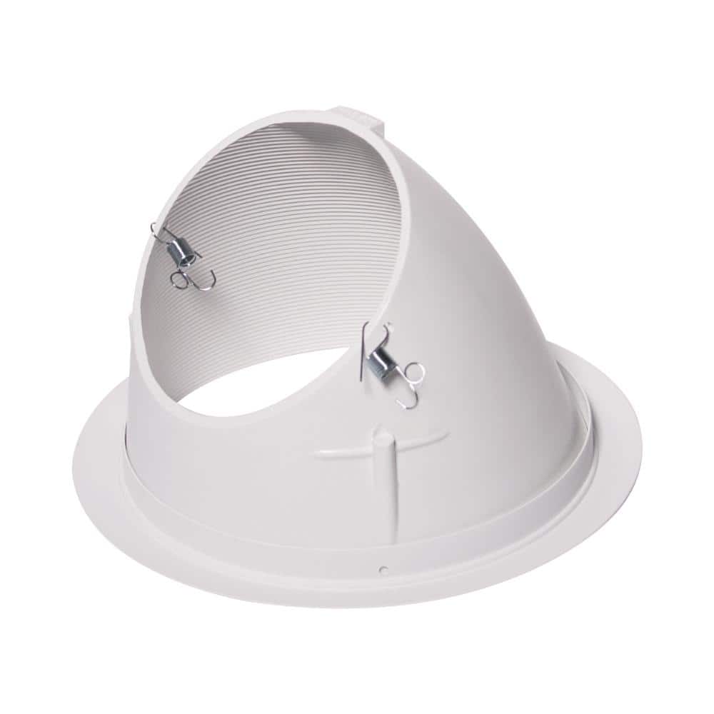 Halo 6-Inch White Aluminum Sloped Ceiling Recessed Light Trim