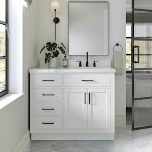 Hepburn 42 in. W x 21.5 in. D x 34.5 in. H Bath Vanity Cabinet without Top in White