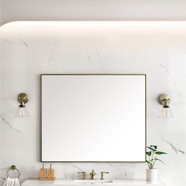 Ancerre Designs Immersion LED Frameless Mirror with Bluetooth, Defogger and Digital Display, 48 in. x 40 in.