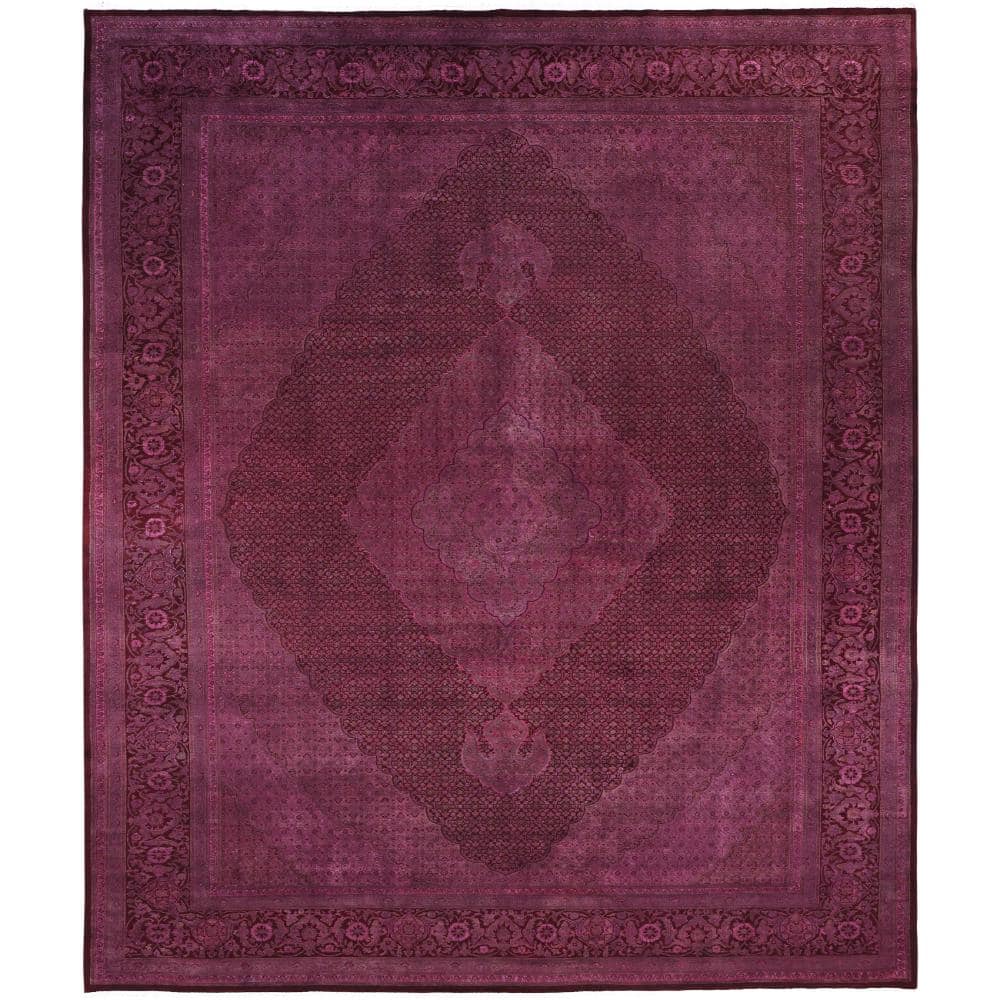 Fine Vibrance Purple 10 X 14 Hand-Knotted Wool Indoor Area Rug price history on PriceWatchPro