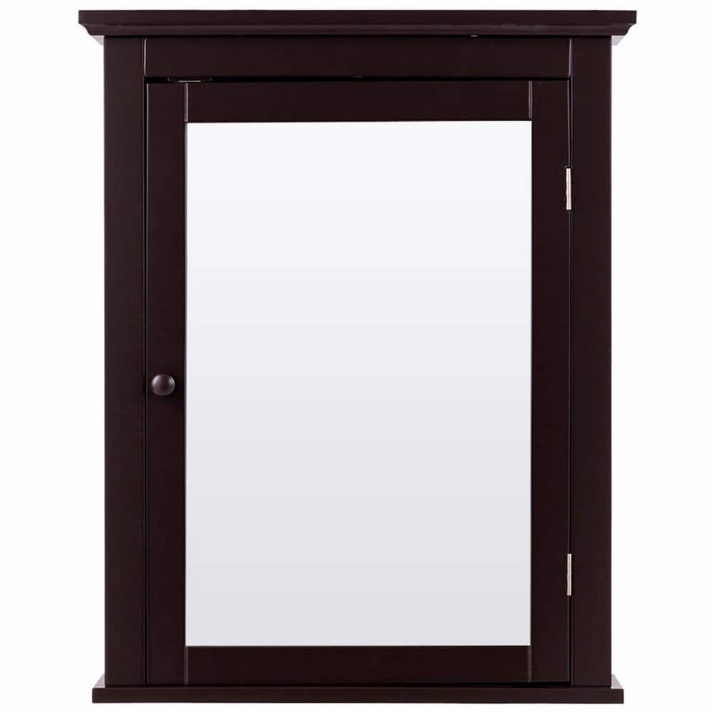 22 in. W x 27 in. H Rectangular Wall Mount MDF Medicine Cabinet with Mirror
